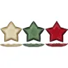 BOL APERITIVO VIDRIO METALIZADO SURTIDO 6 UDS 16 CM ESTRELLAS 6616916