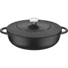 CAZUELA BAJA HIERRO FUNDIDO ESMALTADO CON TAPA 28CM 4L NEGRO TRAMONTINA 20905028