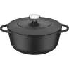 CAZUELA DE HIERRO FUNDIDO ESMALTADO NEGRO CON TAPA 28CM 6L NEGRO TRAMONTINA 20906028