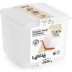 CONTENEDOR ALIMENTOS MEDIANO CONGELADOR/NEVERA 1,10L 11,7X13,2X13,2CM BRABANTIA 890093