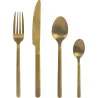 CUBERTERIA INOX 24 PIEZAS DORADO MATE H&H 9727625
