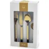 CUBERTERIA INOX 24 PIEZAS DORADO MATE H&H 9727625