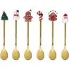 CUCHARILLAS NAVIDAD CAFE/TE 6UDS SURTIDAS DORADO TOGNANA TOG826