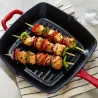 GRILL RAYADO HIERRO FUNDIDO ESMALTADO 27 CM 2,3L ROJO TRAMONTINA 31700211