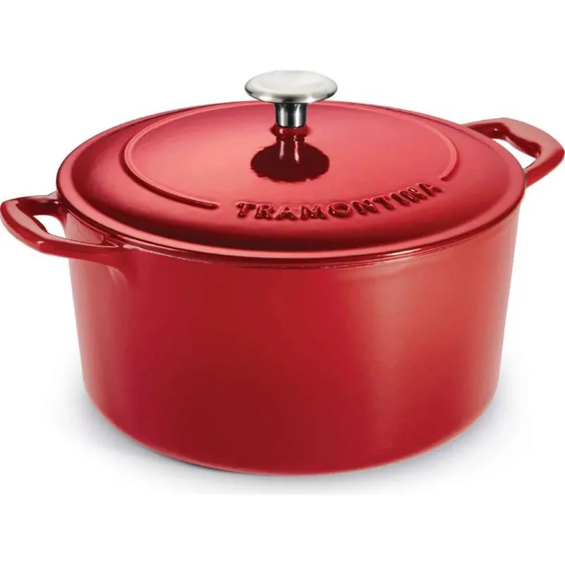 OLLA DE HIERRO FUNDIDO ESMALTADO 28CM 6,2L ROJO TRAMONTINA 31700213