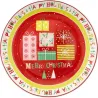 PLATO NAVIDAD PANETTONE REGALOS diametro30CM TOGNANA TOG825