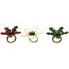 SERVILLETEROS NAVIDAD XMAS JOY FLORES 6UDS SURTIDOS TOGNANA TOG821