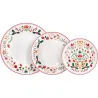 VAJILLA 18 PIEZAS PORCELANA DECORADO NAVIDAD WINTER FOLK TOGNANA TOG676