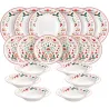 VAJILLA 18 PIEZAS PORCELANA DECORADO NAVIDAD WINTER FOLK TOGNANA TOG676
