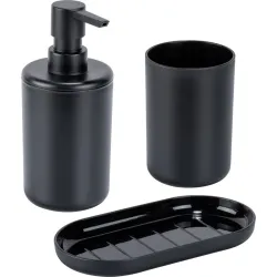 SET DE BAÑO 3 UDS NEGRO...
