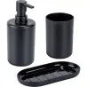 SET DE BAÑO 3 UDS NEGRO SERIE FANO WENKO 70345400