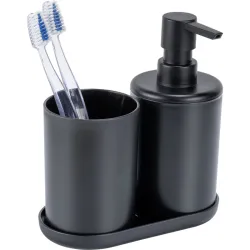 SET DE BAÑO 3 UDS NEGRO SERIE FANO WENKO 70345400