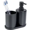 SET DE BAÑO 3 UDS NEGRO SERIE FANO WENKO 70345400