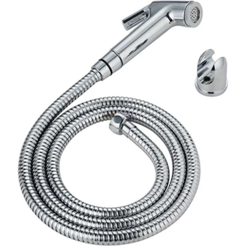 CONJUNTO DE DUCHA HIGIENICA CROMADA DUCHA FLEXIBLE Y SOPORTE MURAL 4295241