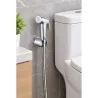 CONJUNTO DE DUCHA HIGIENICA CROMADA DUCHA FLEXIBLE Y SOPORTE MURAL 4295241