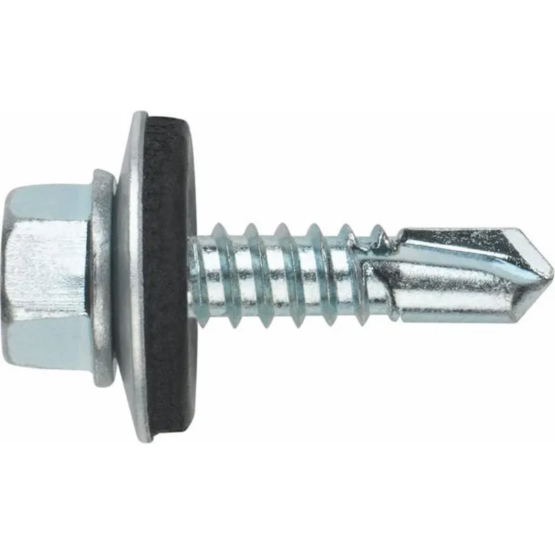 TORNILLO AUTOTALADRANTE DIN7504K CON ARANDELA EPDM 6,3X120MM P16 100UDS INDEX ABE166312