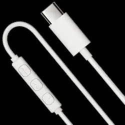 AURICULARES USB TIPO C CABLE 1,2MT URBANISTA BLANCO MICRO Y MANDO CONTROL LLAMADAS Y SONIDO SF2 BLANCO