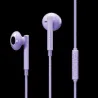 AURICULARES USB TIPO C CABLE 1,2MT URBANISTA MORADO MICRO Y MANDO CONTROL LLAMADAS Y SONIDO SF2 MORADO