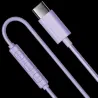 AURICULARES USB TIPO C CABLE 1,2MT URBANISTA MORADO MICRO Y MANDO CONTROL LLAMADAS Y SONIDO SF2 MORADO