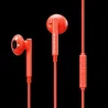 AURICULARES USB TIPO C CABLE 1,2MT URBANISTA NARANJA MICRO Y MANDO CONTROL LLAMADAS Y SONIDO SF2 NARANJA