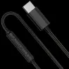 AURICULARES USB TIPO C CABLE 1,2MT URBANISTA NEGRO MICRO Y MANDO CONTROL LLAMADAS Y SONIDO SF2 NEGRO