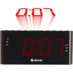 RADIO DESPERTADOR DIGITAL PROYECCION DE HORA DENVER CPR-710
