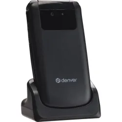 TELEFONO MOVIL 4G TECLA SOS BASE DE CARGA DENVER SENIOR BARRA