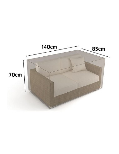 Compra Funda sofa 2 plazas vison 140 x 85 x h 70 NORTENE 2013610 al mejor precio