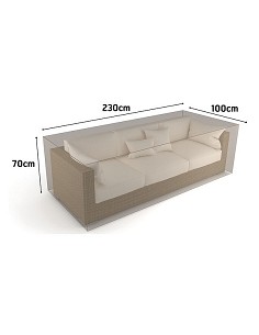 Compra Funda sofa 3 plazas vison 230 x 100 x h 70 NORTENE 2013611 al mejor precio