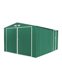 Compra Garaje metalico norfolk verde 15.96 m² 380 x 420 x a 232 cm GARDIUM KIS12963 al mejor precio
