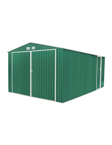 Compra Garaje metalico oxford verde 20,52 m² 540 x 380 x a 232 cm GARDIUM KIS12771 al mejor precio