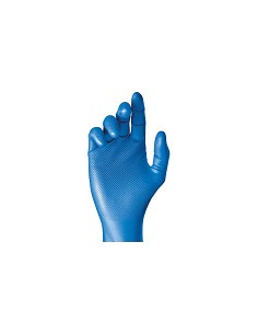Compra Guante desechable nitrilo grippaz azul 50 uds talla 7 JUBA 580BL/7 al mejor precio