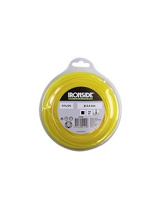 Compra Hilo nilon cuadrado diámetro 2,4 mm 33 m amarillo o naranja IRONSIDE GARDEN 504105 al mejor precio