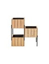 Compra Jardinera de madera composicion balcon 86 x 86 x 28 cm 5517 al mejor precio