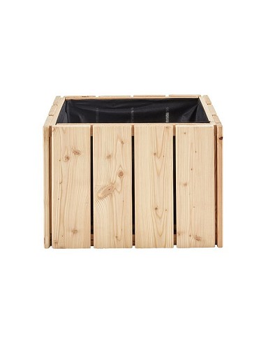 Compra Jardinera de madera rectangular balcon 41 x 28 x 28 cm 5518 al mejor precio