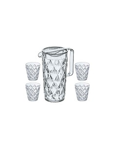 Compra Jarra más 4 vasos acrilico crystal set 25 cl KOZIOL 4007535 al mejor precio