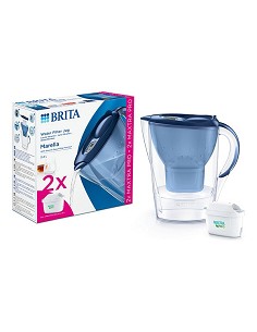 Compra Jarra filtrante marella azul más 2 filtros mxpro all in -1 BRITA 1051131 al mejor precio