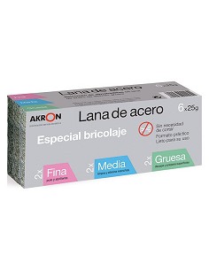 Compra Lana acero akron seleccion 2fino+2medio+2grueso 2295 al mejor precio