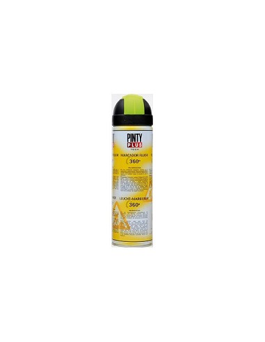 Compra Marcador fluorescente 360º spray amarillo t146 650 ml PINTYPLUS TECH 254 al mejor precio