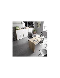 Compra Mesa escritorio c/cajonera reversible blanco/robl 145 x 108 x 73 cm FOREX OF4655A al mejor precio