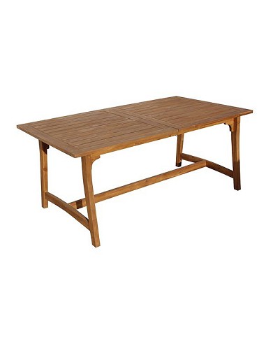 Compra Mesa madera extensible acacia 180/240 x 100 cm QFPLUS T940 al mejor precio