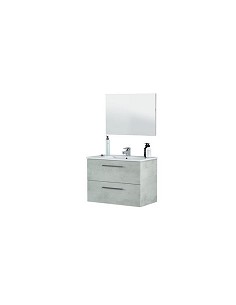 Compra Mueble baño 80cm más espejo aruba cemento 80 x 57 x 45 cm ARKITMOBEL 305160L al mejor precio