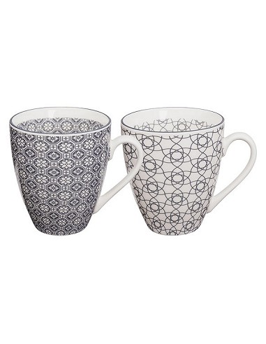 Compra Mug porcelana nippon grey (set 2) 300 ml TOKYO 14843 al mejor precio