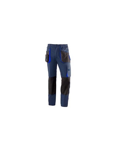 Compra Pantalon multibolsillos 265 gr top range azul / negro talla l JUBA 981/L al mejor precio