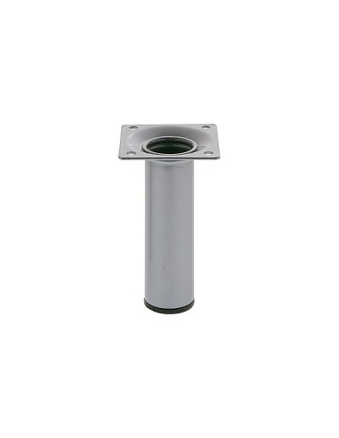 Compra Pata para mesa redonda modelo 4 acero plata diámetro 30 x 200 mm AMIG 21752 al mejor precio