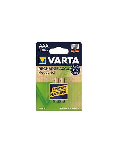 Compra Pila recargable recycled aaa 800 mah 2 unidades VARTA 56813101402 al mejor precio