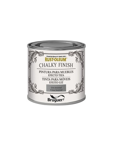 Compra Pintura efecto tiza chalky finish 125 ml gris invernal RUST-OLEUM 5397540 al mejor precio