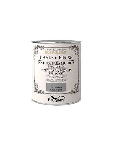 Compra Pintura efecto tiza chalky finish 750 ml gris invernal RUST-OLEUM 5397538 al mejor precio