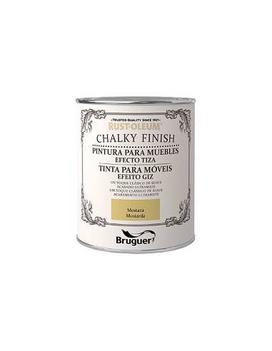 Compra Pintura efecto tiza chalky finish 750 ml mostaza RUST-OLEUM 5397515 al mejor precio