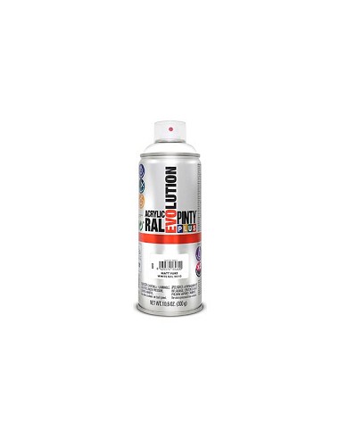 Compra Pintura spray acrilica evolution 520 cc ral 9010 blanco mate PINTYPLUS 600 al mejor precio